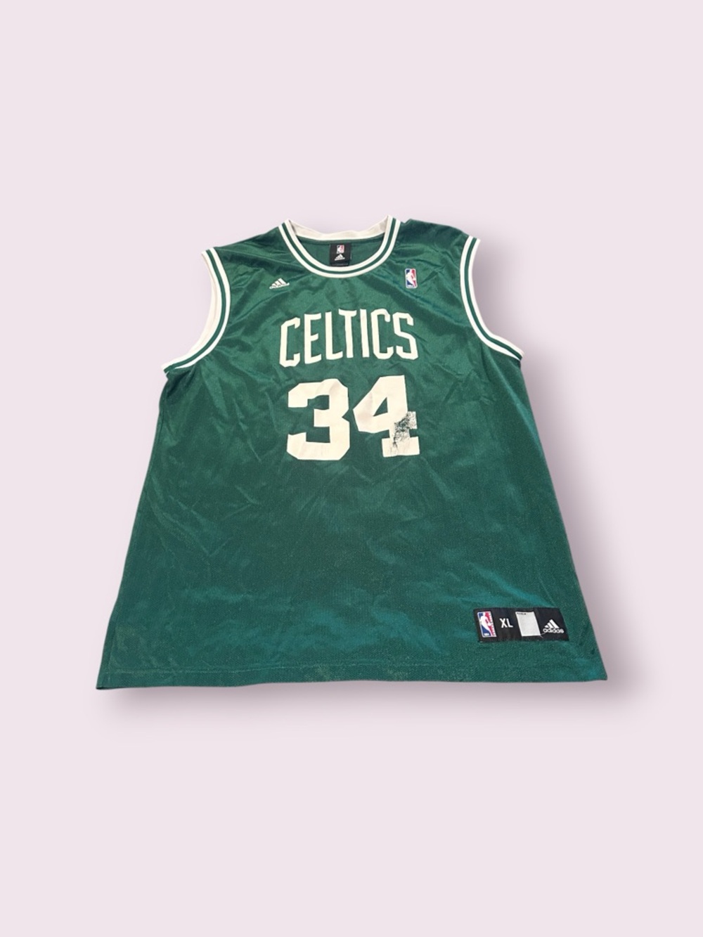 Vintage NBA Adidas Boston Celtics Paul Pierce #34 Basketball Jersey Size XL